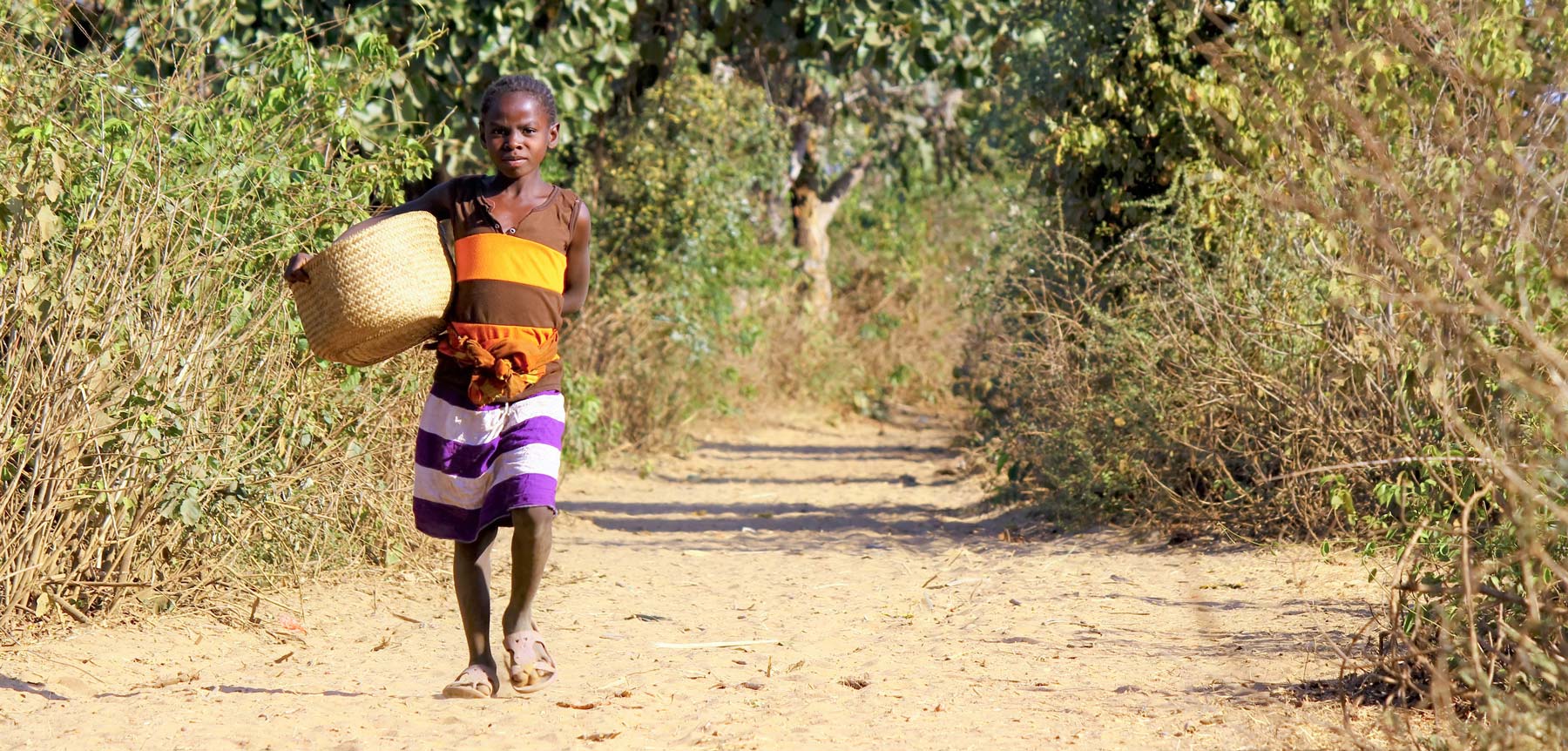 Girl with basket